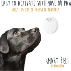 Mighty Paw Smart Bell 2.0 Potty Training Dog Doorbell, White -PetSafe Kong Shop 135584 PT2. AC SS1800 V1503688803