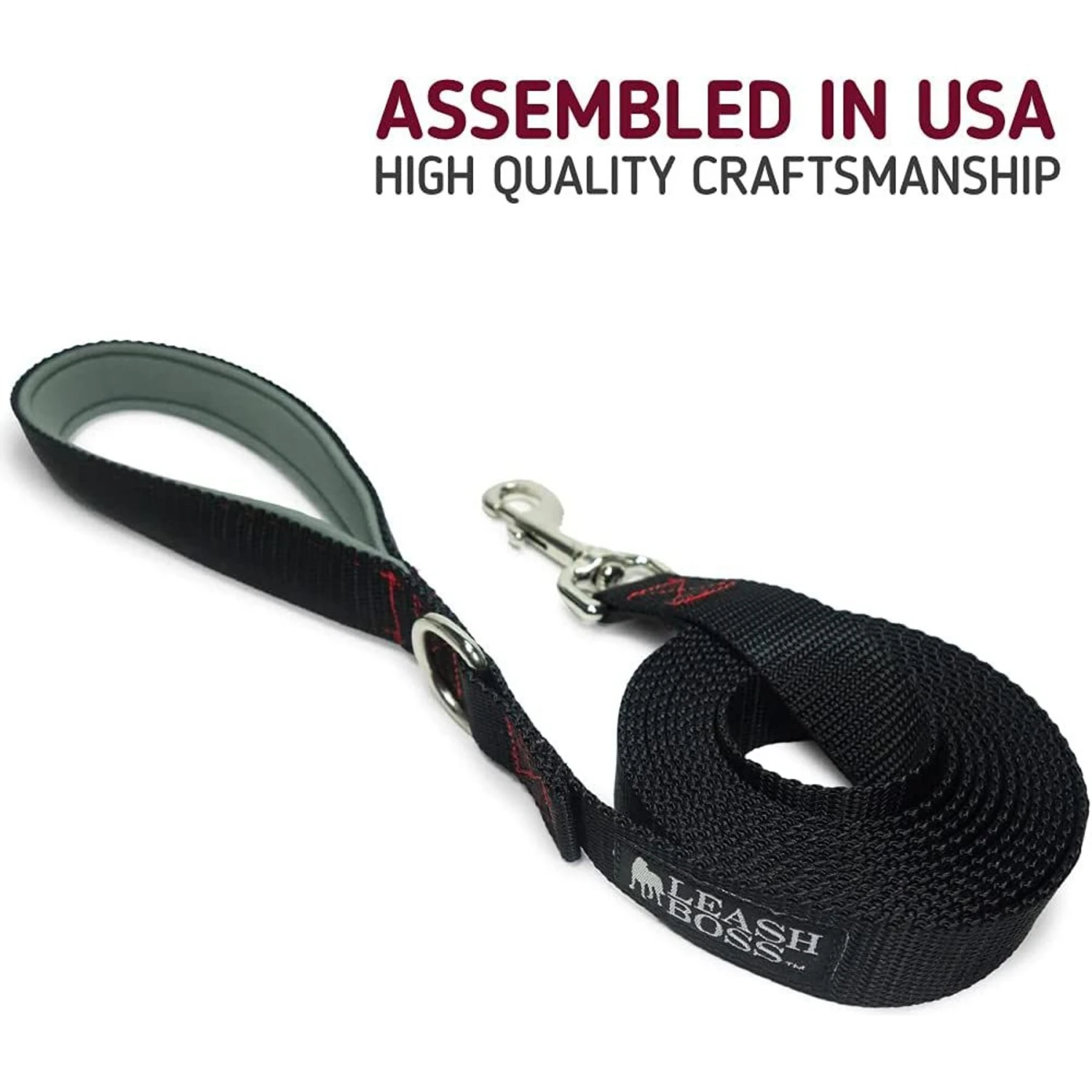 Leashboss Padded Handle Long Dog Leash 3 Leashboss Padded Handle Long Dog Leash - Image 3