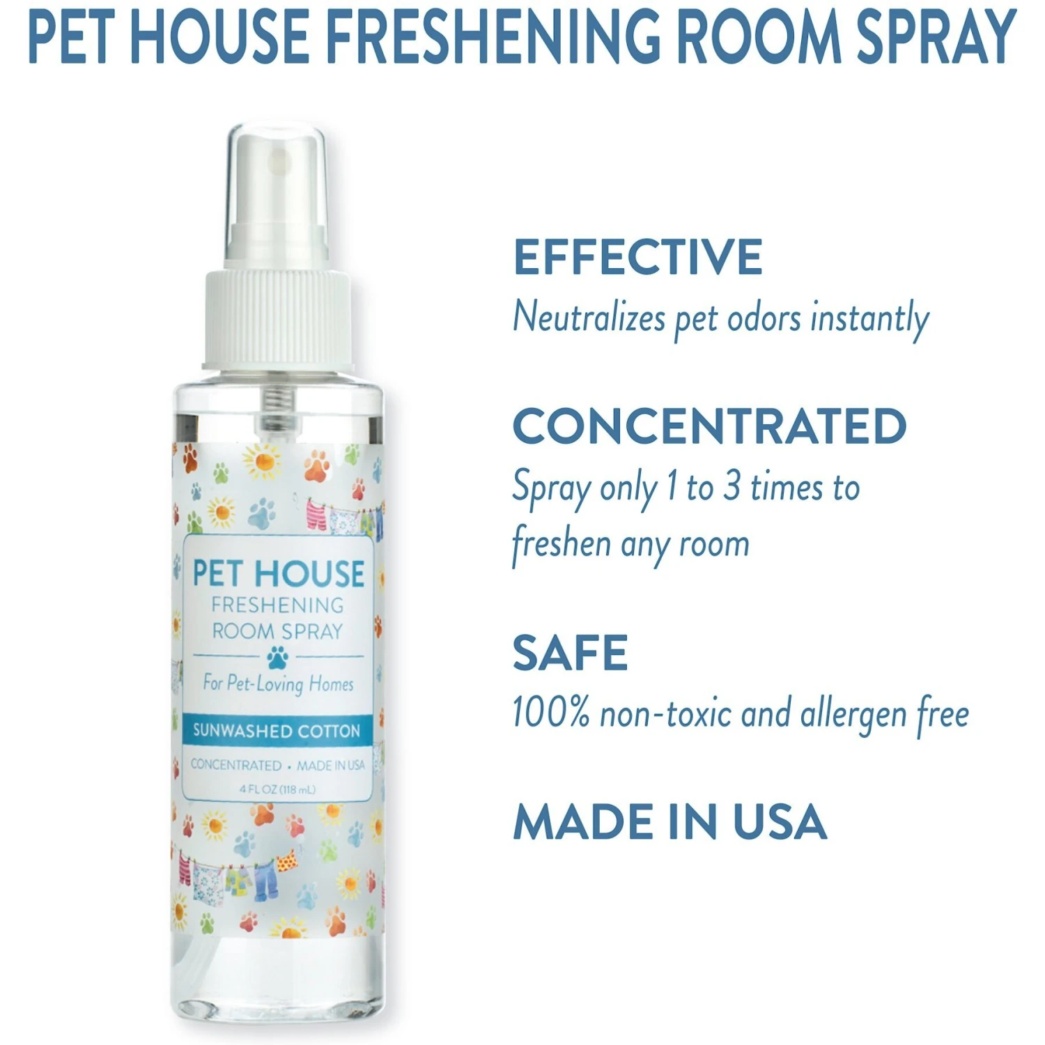 Pet House Sunwashed Cotton Freshening Room Spray 3 Pet House Sunwashed Cotton Freshening Room Spray - Image 3