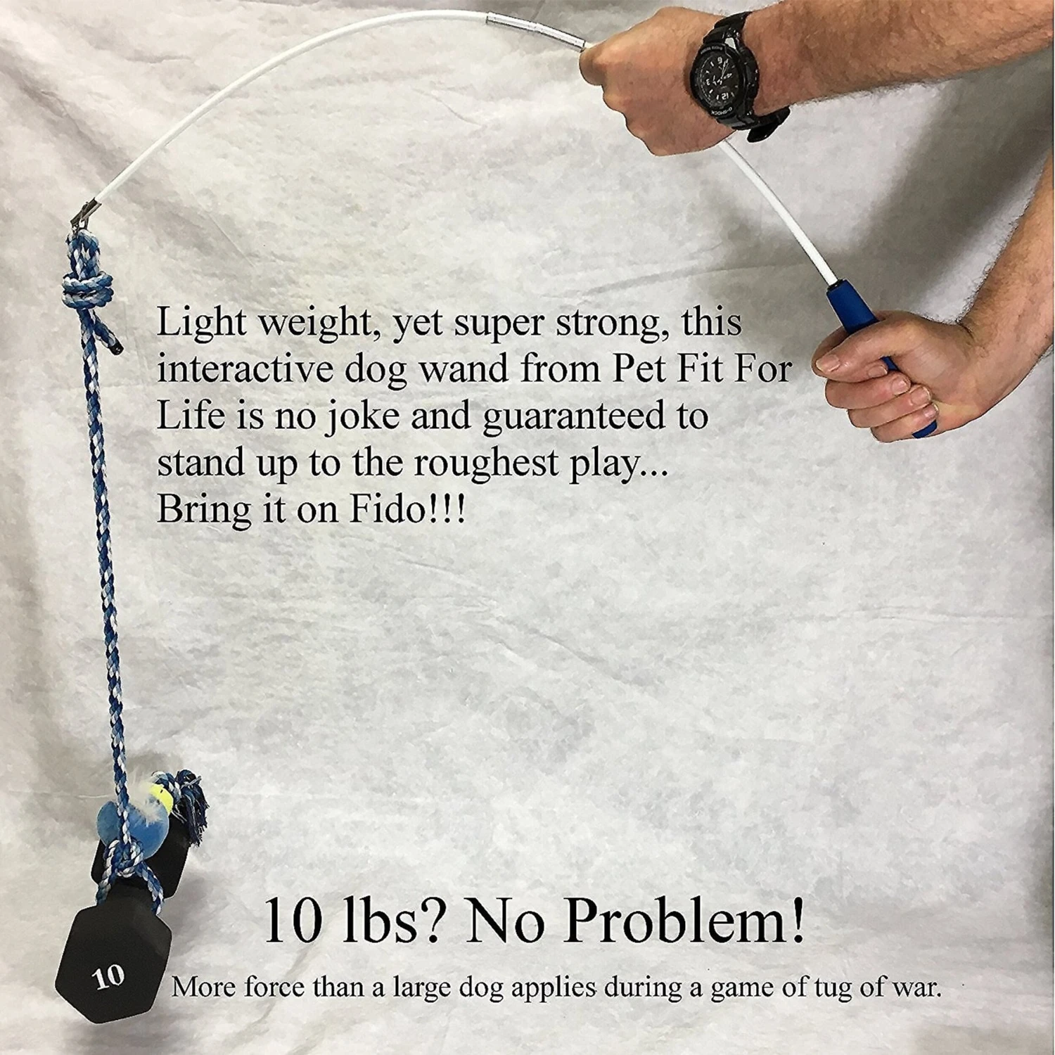 Pet Fit For Life Plush Wand Squeaky Dog Toy 6 Pet Fit For Life Plush Wand Squeaky Dog Toy - Image 6