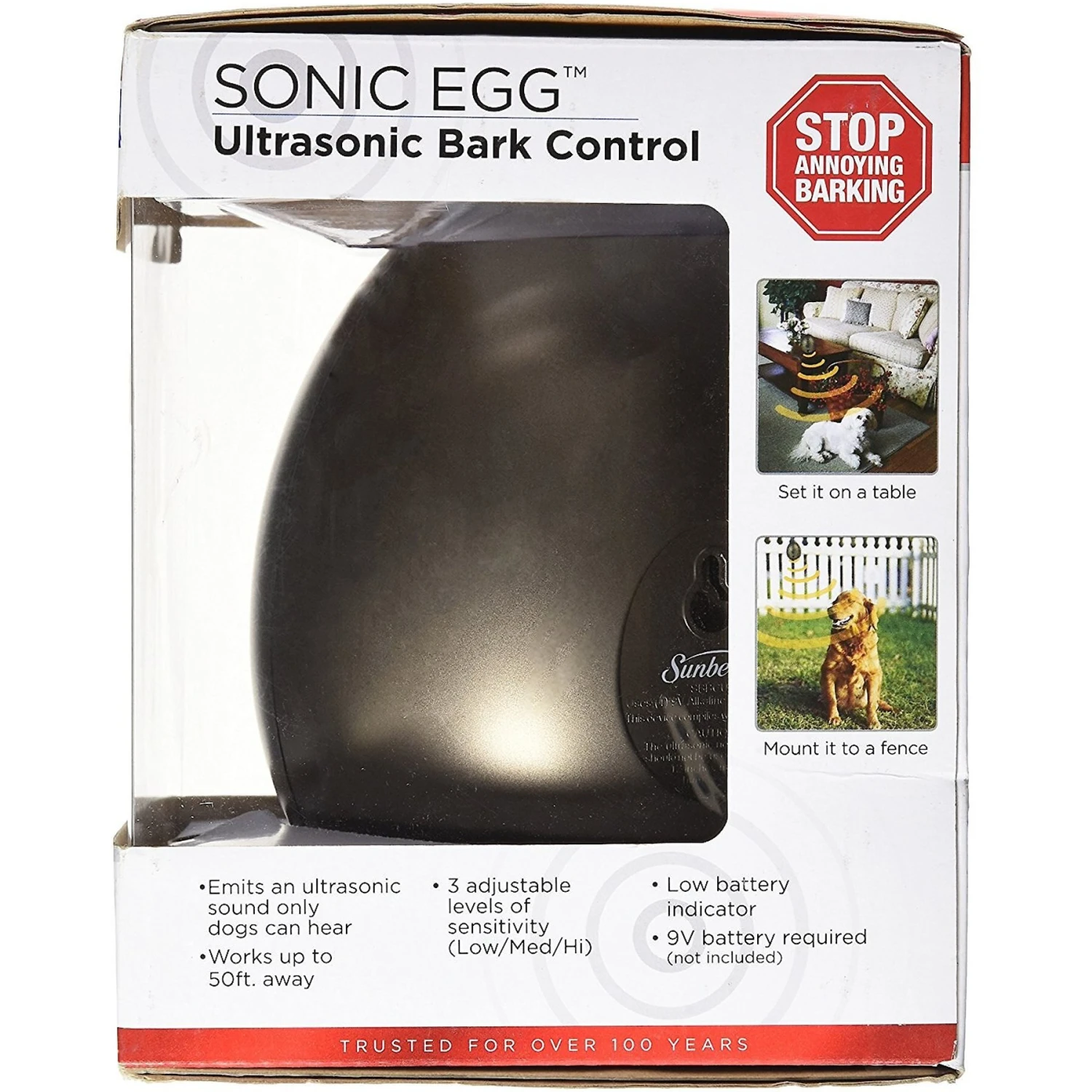 Sunbeam Sonic Egg Ultrasonic Bark Control Device 5 Sunbeam Sonic Egg Ultrasonic Bark Control Device - Image 5