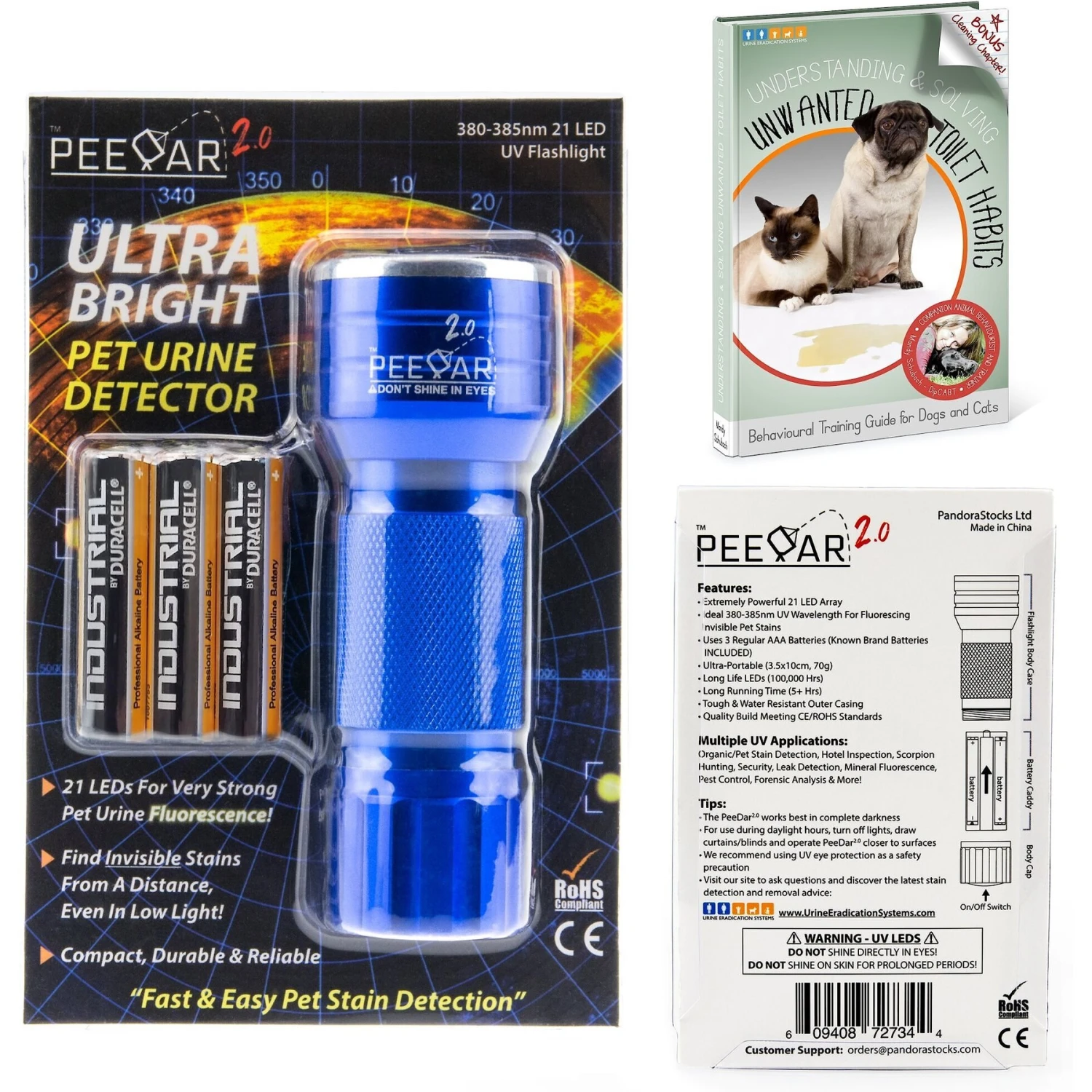 PeeDar 2.0 UV LED Flashlight Urine Detector 2 PeeDar 2.0 UV LED Flashlight Urine Detector - Image 2
