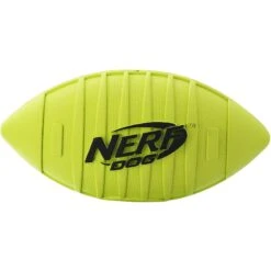 Nerf Dog Classic Squeak Ridged Football Dog Toy, Medium