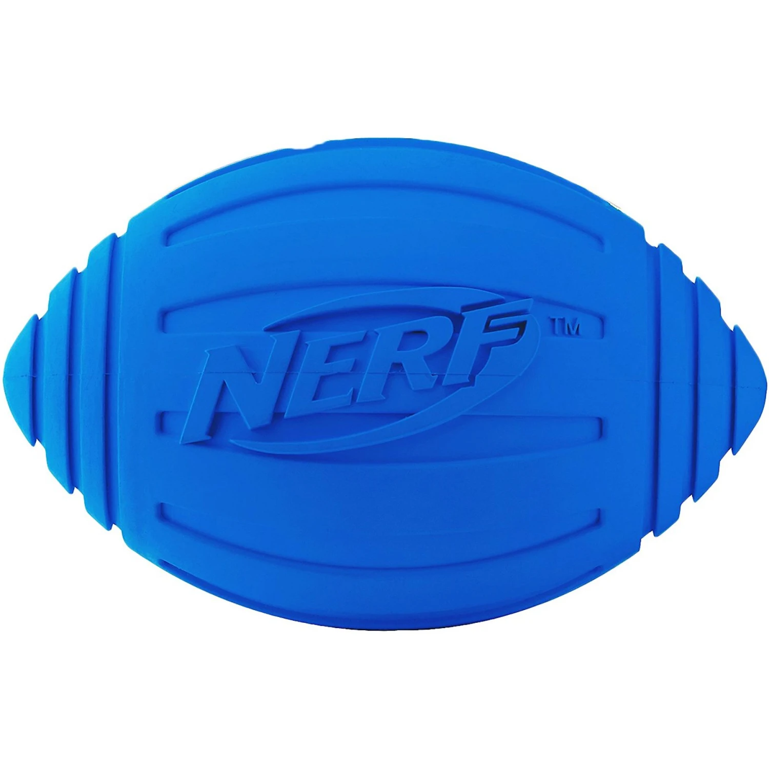 Nerf Dog Ridged Squeak Football Dog Toy, Large 1 Nerf Dog Ridged Squeak Football Dog Toy, Large
