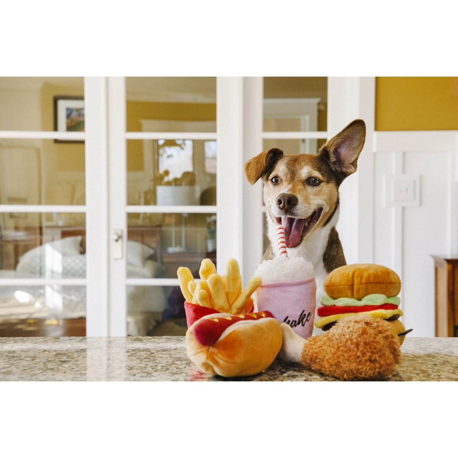 P.L.A.Y. Pet Lifestyle And You American Classic Food French Fries Squeaky Plush Dog Toy 5 P.L.A.Y. Pet Lifestyle And You American Classic Food French Fries Squeaky Plush Dog Toy - Image 5