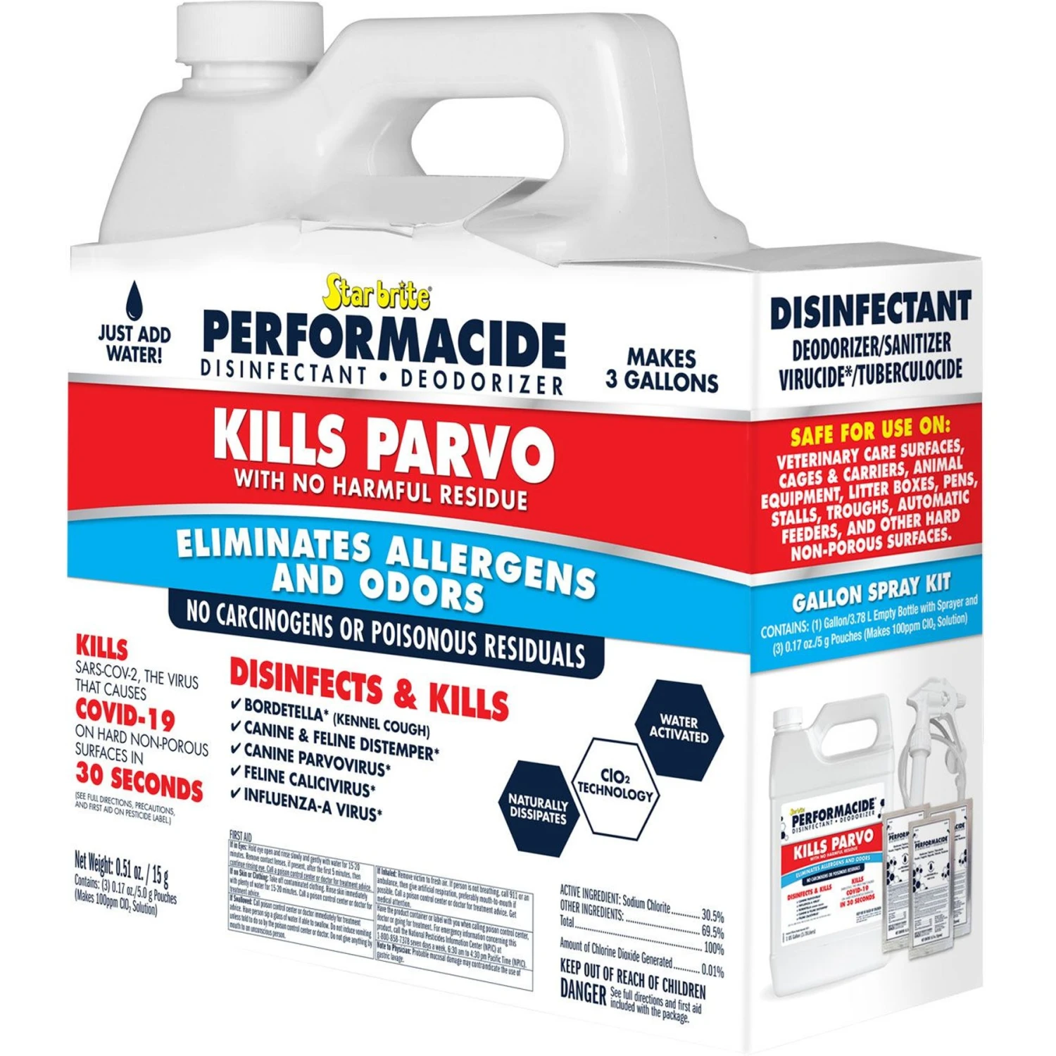 Performacide Kills Parvo Disinfectant & Deodorizer Kit 1 Performacide Kills Parvo Disinfectant & Deodorizer Kit