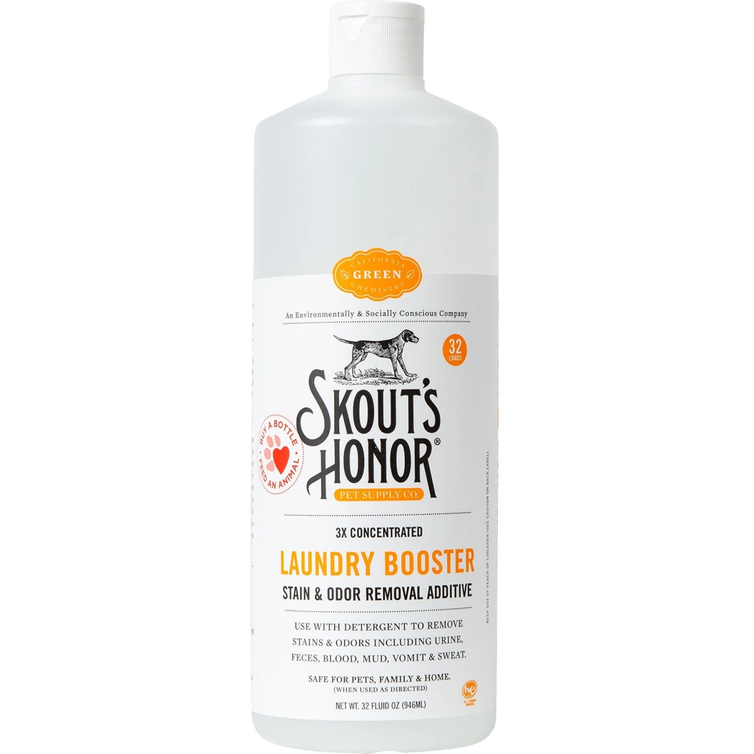 Skout's Honor Laundry Booster Stain & Odor Removal Additive, 32-oz Bottle 1 Skout's Honor Laundry Booster Stain & Odor Removal Additive, 32-oz Bottle