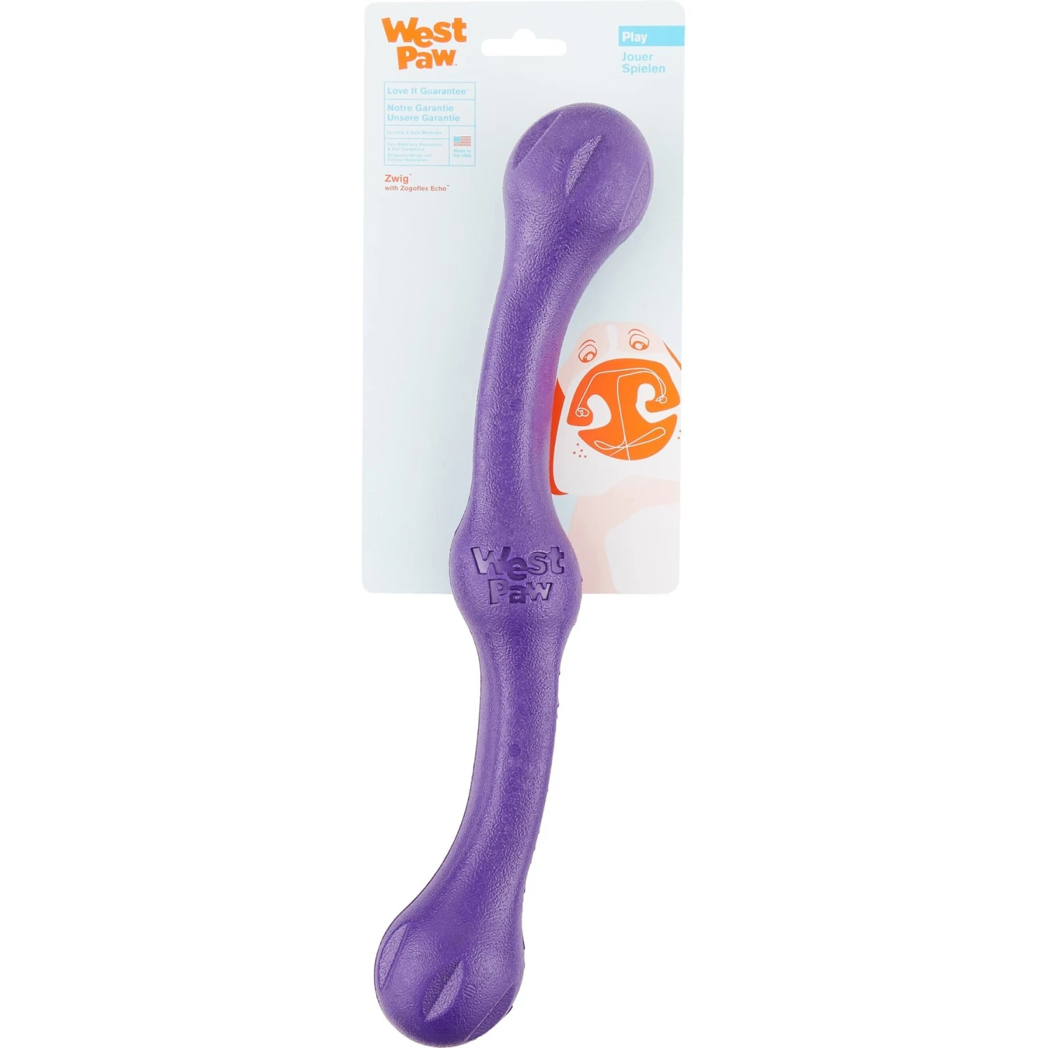 West Paw Echo Collection Zwig Dog Toy 2 West Paw Echo Collection Zwig Dog Toy - Image 2