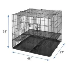 MidWest Double Door Collapsible Wire Puppy Crate 9 MidWest Double Door Collapsible Wire Puppy Crate -PetSafe Kong Shop 148953 PT2. AC SS1800 V1586805473