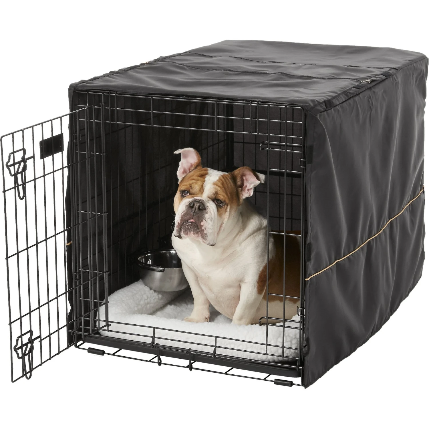 MidWest ICrate Double Door Collapsible Wire Dog Crate Kit 4 MidWest ICrate Double Door Collapsible Wire Dog Crate Kit - Image 4