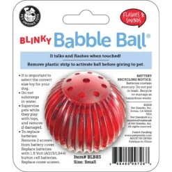 Pet Qwerks Blinky Babble Ball Dog Toy -PetSafe Kong Shop 151569 PT8. AC SS1800 V1542128325