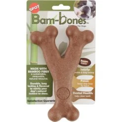 Ethical Pet Bam-bones Wishbone Bacon Tough Dog Chew Toy -PetSafe Kong Shop 152215 PT7. AC SS1800 V1545255512