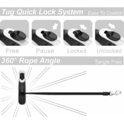 TUG Nylon Tape Retractable Dog Leash -PetSafe Kong Shop 152663 PT3. AC SS1800 V1537470442