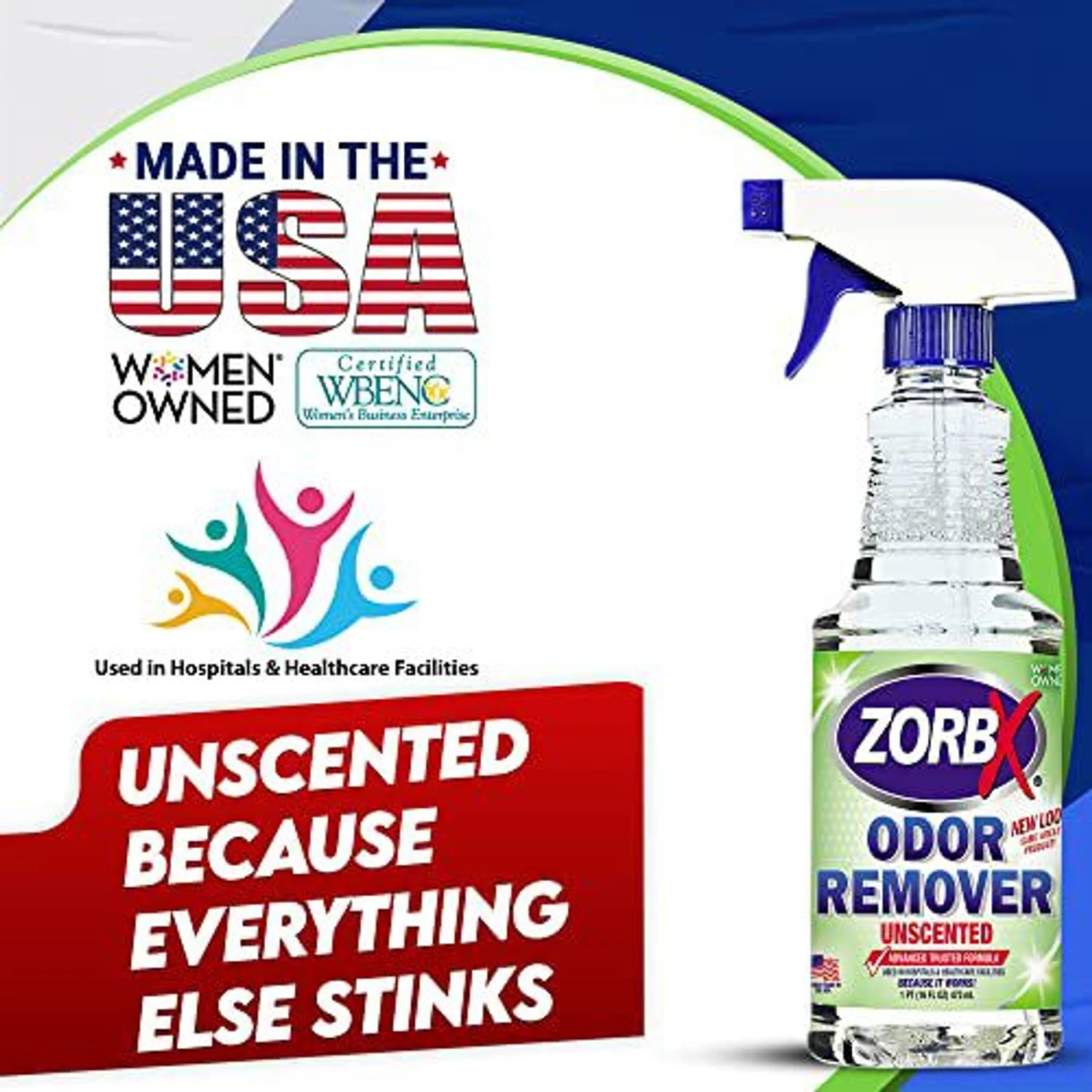 ZORBX Unscented Odor Remover, 16-oz Bottle 2 ZORBX Unscented Odor Remover, 16-oz Bottle - Image 2
