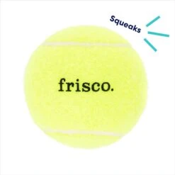 Frisco Fetch Squeaky Tennis Ball Dog Toy -PetSafe Kong Shop 152803 PT2. AC SS1800 V1691776693