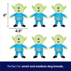 Frisco Flying Saucer & Aliens Hide & Seek Puzzle Plush Squeaky Dog Toy -PetSafe Kong Shop 152812 PT2. AC SS1800 V1691776643