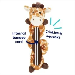 Frisco Giraffe Bungee Plush Squeaky Dog Toy 8 Frisco Giraffe Bungee Plush Squeaky Dog Toy -PetSafe Kong Shop 152822 PT2. AC SS1800 V1686579683