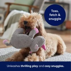 Frisco Rhino Corduroy Plush Squeaky Dog Toy -PetSafe Kong Shop 152828 PT4. AC SS1800 V1695659205