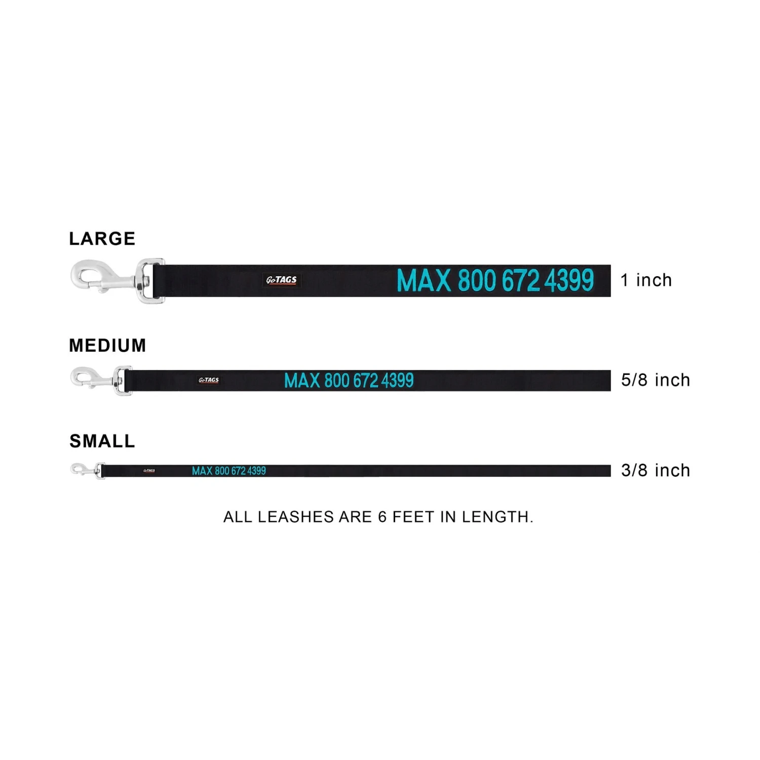 GoTags Nylon Personalized Dog Leash 6 GoTags Nylon Personalized Dog Leash - Image 6