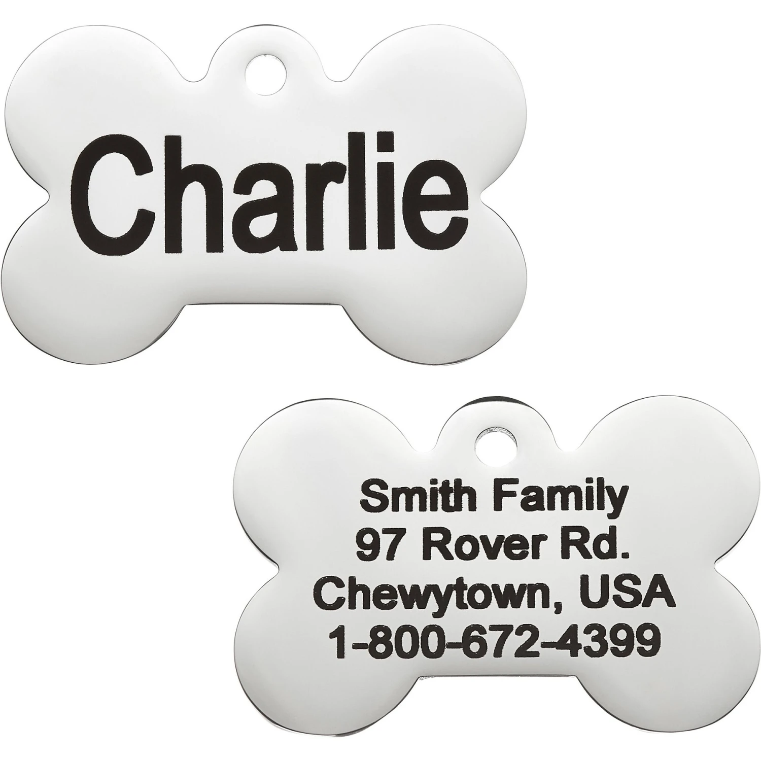 Frisco Personalized Dog ID Tag, Bone 1 Frisco Personalized Dog ID Tag, Bone