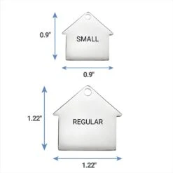 Frisco Stainless Steel Personalized Dog ID Tag, Dog House -PetSafe Kong Shop 153000 PT6. AC SS1800 V1541090216