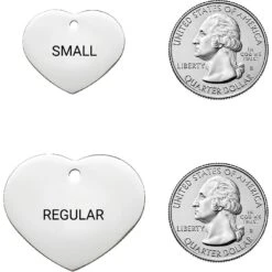 Frisco Personalized Dog & Cat ID Tag, Heart -PetSafe Kong Shop 153006 PT1. AC SS1800 V1548964738