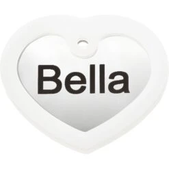 GoTags Stainless Steel Personalized Dog Tag With Silencer, Heart, Regular -PetSafe Kong Shop 153027 PT1. AC SS1800 V1540560781