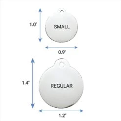 Frisco Stainless Steel Personalized Dog & Cat ID Tag, Paw Print -PetSafe Kong Shop 153057 PT6. AC SS1800 V1541090224