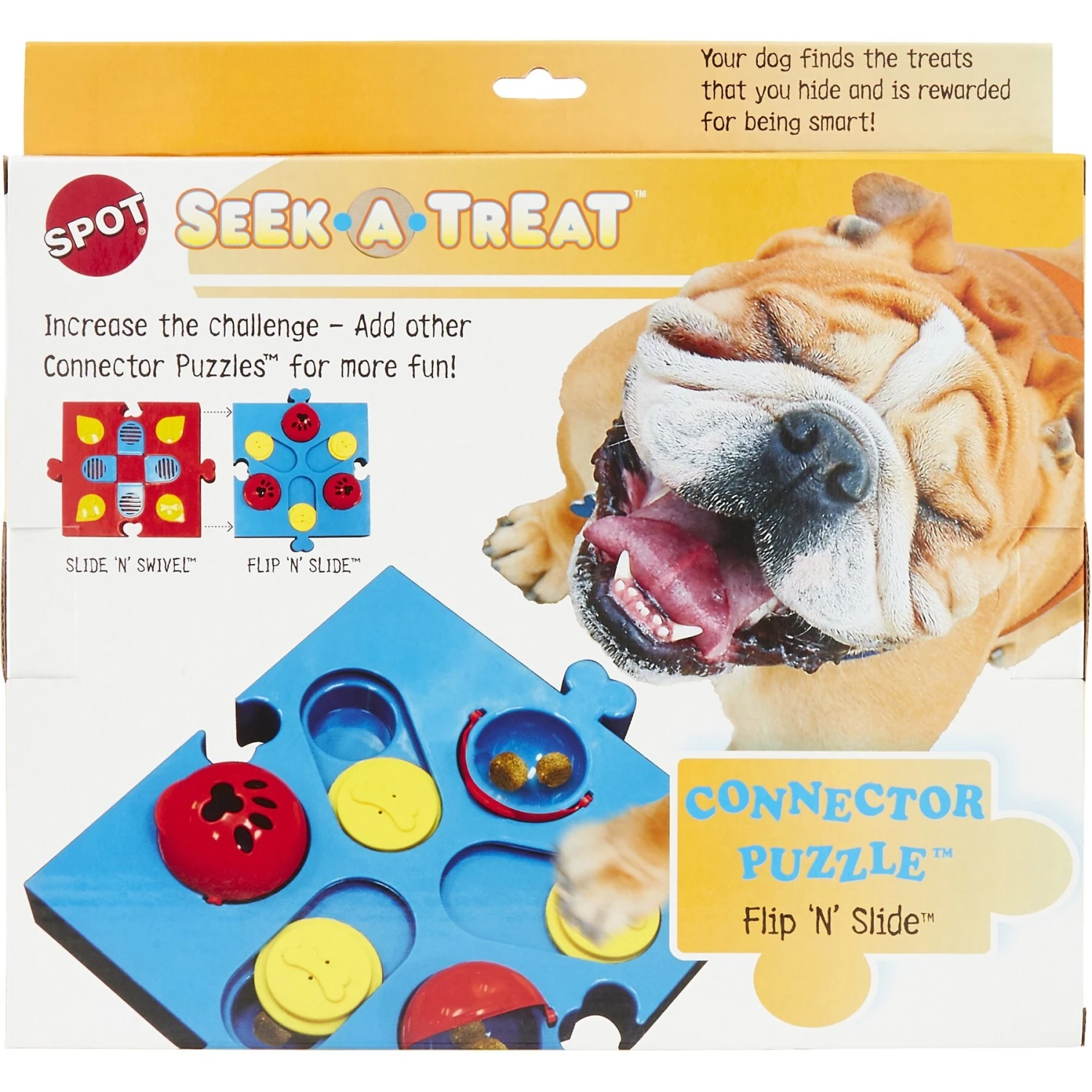 Ethical Pet Seek-A-Treat Flip N Slide Puzzle Dog Toy 4 Ethical Pet Seek-A-Treat Flip N Slide Puzzle Dog Toy - Image 4