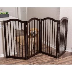 Internet's Best Traditional Arch Pet Gate, Espresso