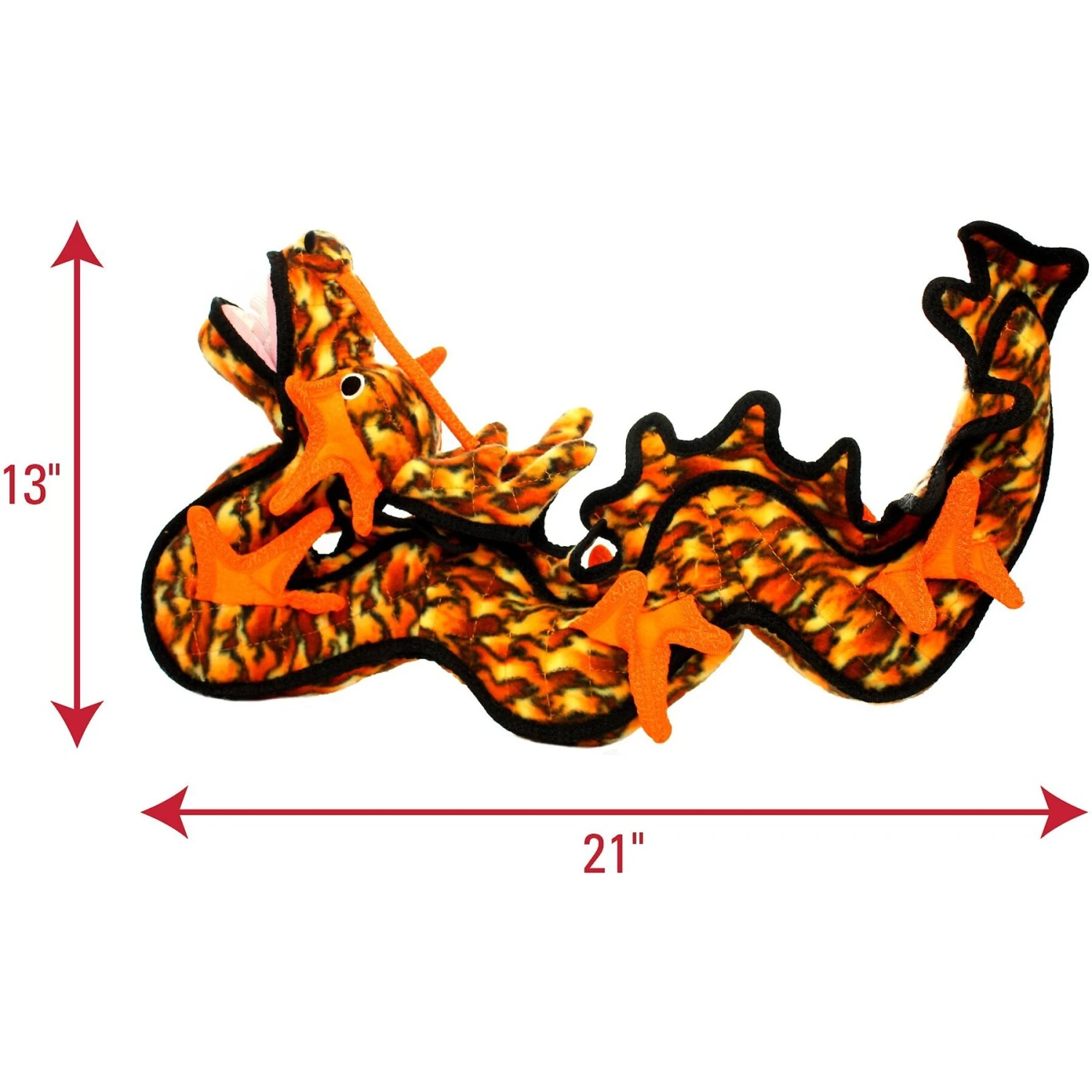 Tuffy's Dragon Plush Dog Toy 2 Tuffy's Dragon Plush Dog Toy - Image 2