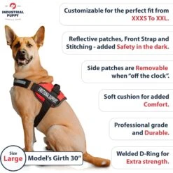 Industrial Puppy Emotional Support Animal ESA Reflective Dog Harness -PetSafe Kong Shop 155403 PT3. AC SS1800 V1670621690