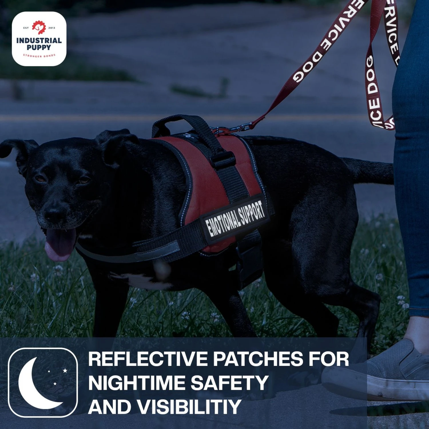 Industrial Puppy Emotional Support Dog Patches 6 Industrial Puppy Emotional Support Dog Patches - Image 6