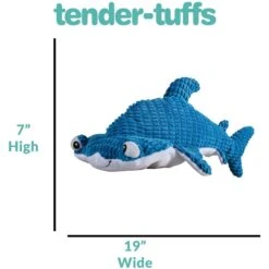 Snuggle Puppy Tender-Tuffs Hammerhead Shark Tough Squeaky Dog Toy -PetSafe Kong Shop 155701 PT3. AC SS1800 V1667518222