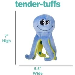 Snuggle Puppy Tender-Tuffs Curly Leg Octopus Tough Squeaky Dog Easy Grab Toy -PetSafe Kong Shop 155708 PT3. AC SS1800 V1667520259