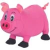 Snuggle Puppy Tender-Tuffs Plump Pink Pig Tough Squeaky Dog Toy