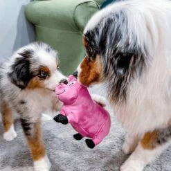 Snuggle Puppy Tender-Tuffs Plump Pink Pig Tough Squeaky Dog Toy -PetSafe Kong Shop 155734 PT4. AC SS1800 V1667519237