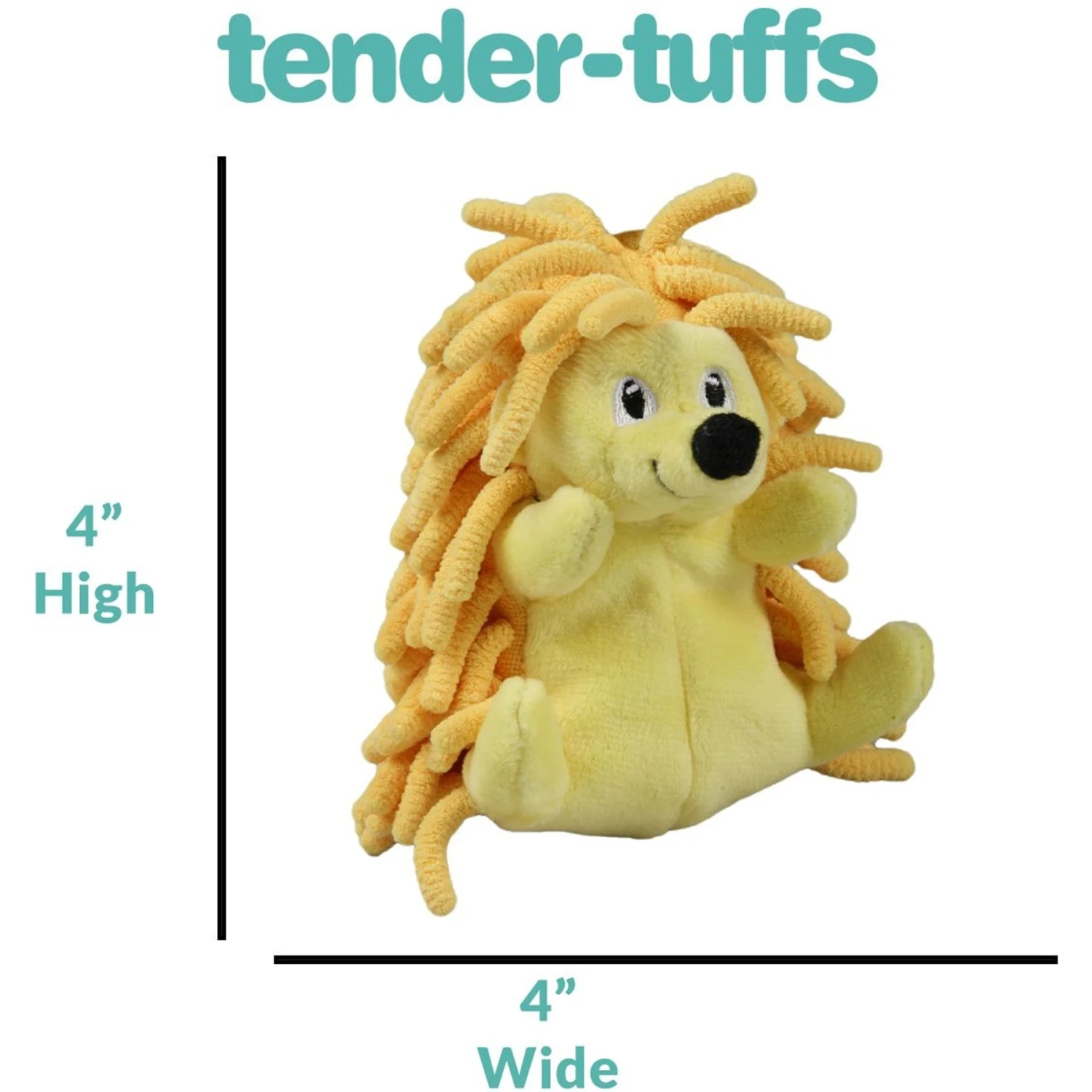 Smart Pet Love Snuggle Puppy Tender-Tuffs Yellow Hedgehog Squeaky Dog Toy 4 Smart Pet Love Snuggle Puppy Tender-Tuffs Yellow Hedgehog Squeaky Dog Toy - Image 4