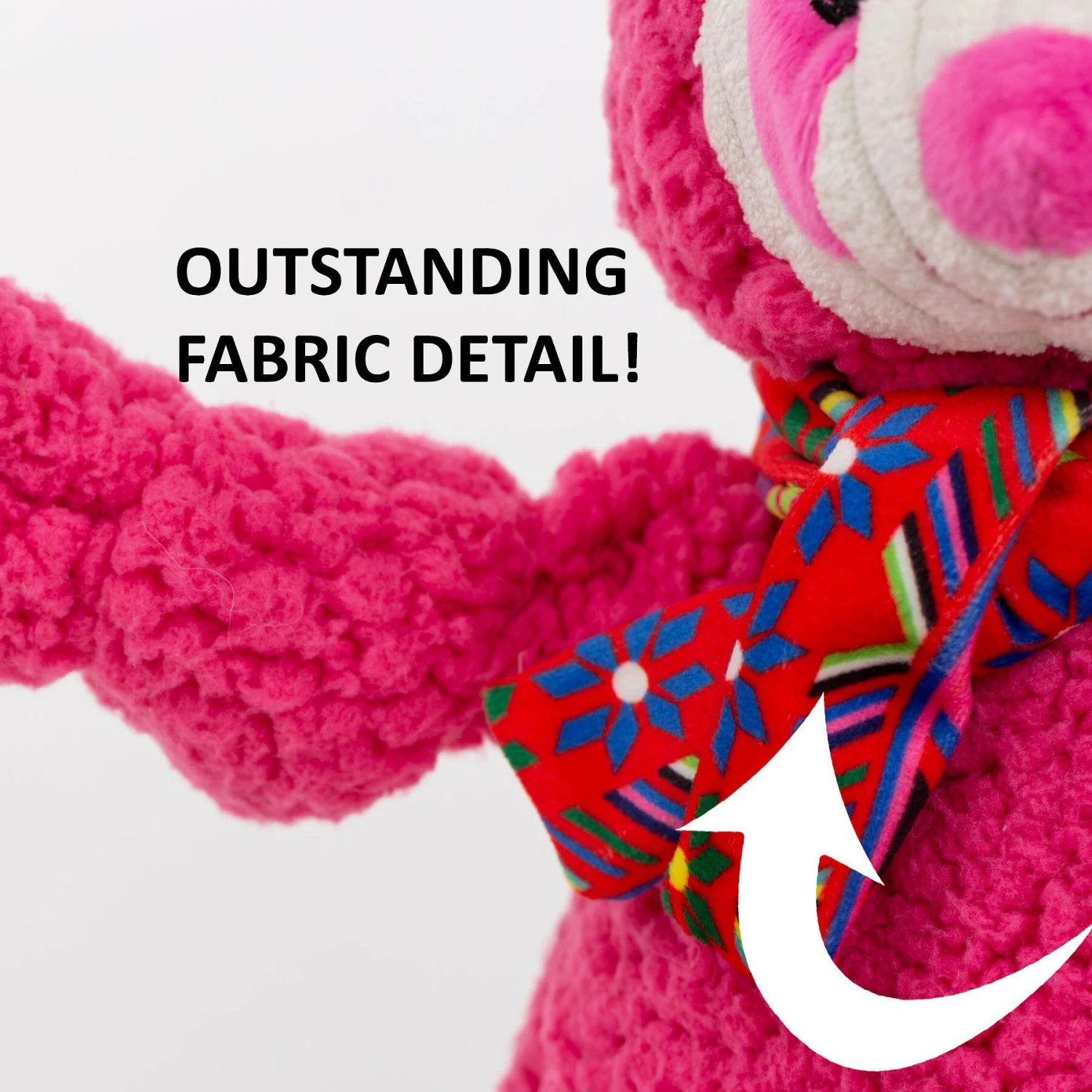 HuggleHounds Woodlands Durable Plush Corduroy Knottie Frog Squeaky Dog Toy 7 HuggleHounds Woodlands Durable Plush Corduroy Knottie Frog Squeaky Dog Toy - Image 7