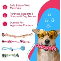 Pacific Pups Rescue Assorted Rope Dog Toys -PetSafe Kong Shop 159359 PT1. AC SS1800 V1701935706
