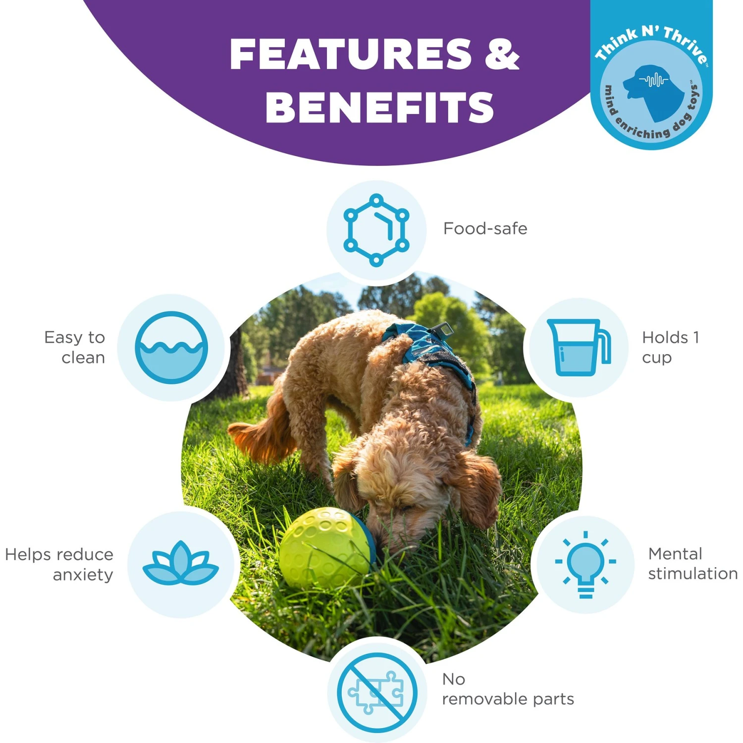 Nina Ottosson By Outward Hound Treat Tumble Puzzle Game Dog Toy 2 Nina Ottosson By Outward Hound Treat Tumble Puzzle Game Dog Toy - Image 2