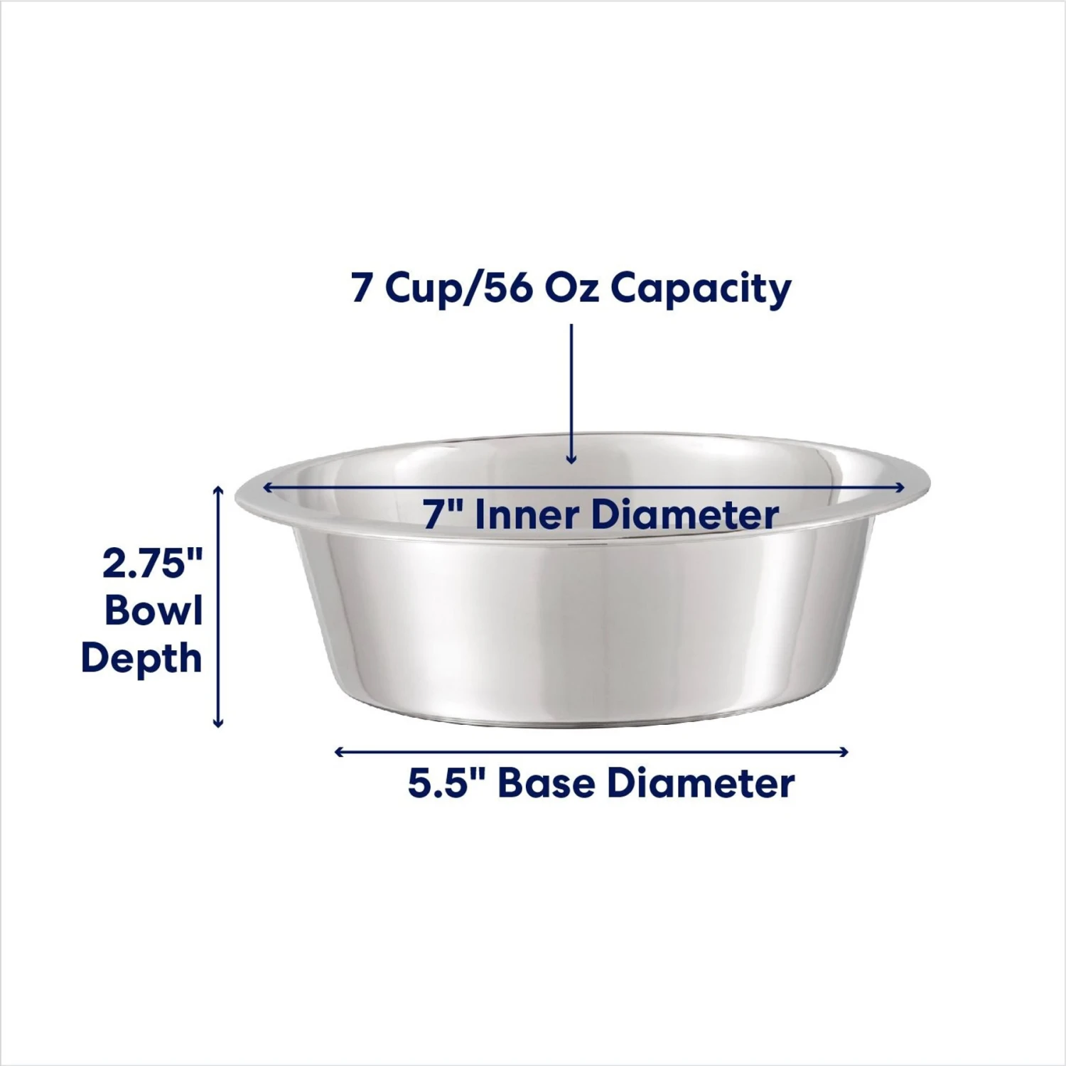 Frisco Stainless Steel Dog & Cat Bowl 2 Frisco Stainless Steel Dog & Cat Bowl - Image 2