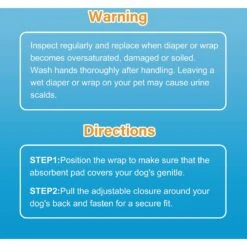 Honey Care All-Absorb Disposable Male Dog Wraps -PetSafe Kong Shop 159971 PT6. AC SS1800 V1696519274