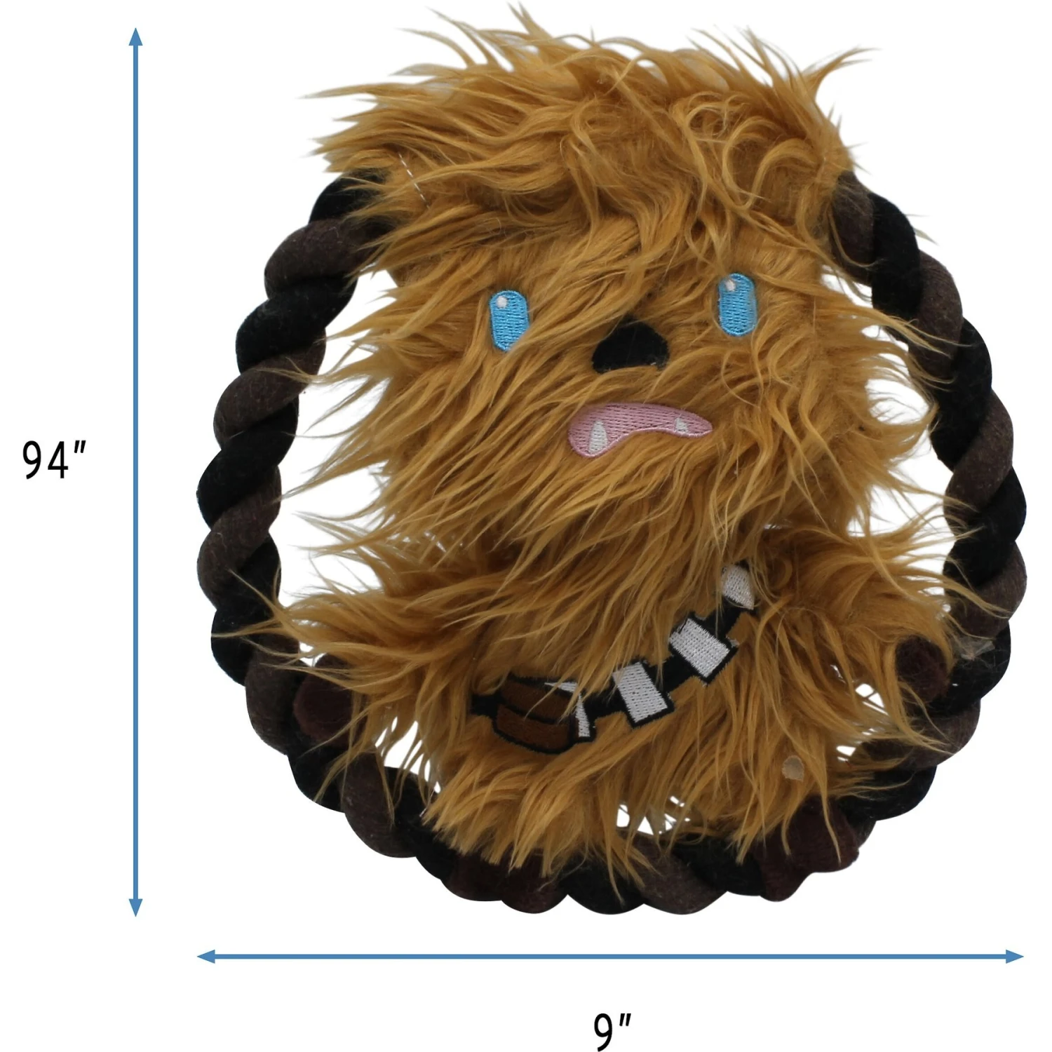 Fetch For Pets Star Wars Chewbacca Squeaky Plush Rope Dog Toy 4 Fetch For Pets Star Wars Chewbacca Squeaky Plush Rope Dog Toy - Image 4