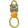 Hartz Dura Play Tug Of Fun Double Ring Squeaky Latex Dog Toy