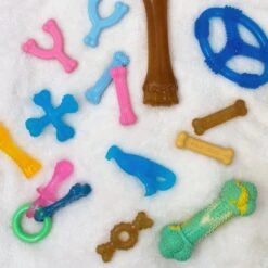 Nylabone Just For Puppies Double Action Bone Puppy Dog Teething Chew Toy, Banana & Peanut Butter 13 Nylabone Just For Puppies Double Action Bone Puppy Dog Teething Chew Toy, Banana & Peanut Butter -PetSafe Kong Shop 161303 PT4. AC SS1800 V1693418757