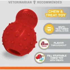 Nylabone Strong Chew Cone Stuffable Dog Toy Rubber Stuffable Cone Bacon Cone -PetSafe Kong Shop 161316 PT2. AC SS1800 V1657656016