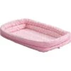 MidWest Quiet Time Fashion Plush Double Bolster Dog Crate Mat