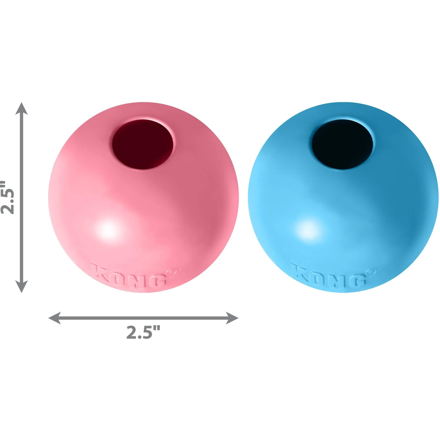 KONG Stuffable Puppy Ball Dog Toy, Color Varies 2 KONG Stuffable Puppy Ball Dog Toy, Color Varies - Image 2