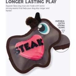 Outward Hound Squeak-Seez Cow Plush Dog Toy -PetSafe Kong Shop 162048 PT2. AC SS1800 V1636512003